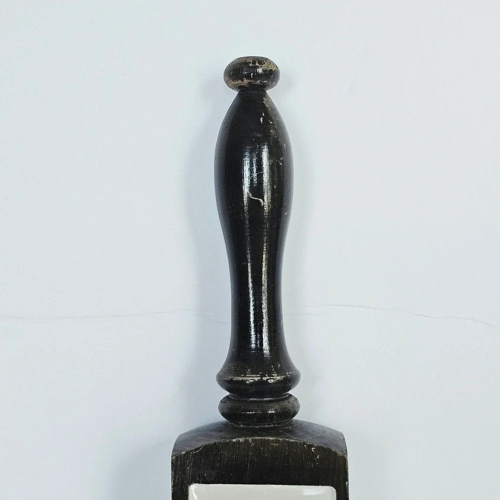 Vintage Genesee Beer Tap Handle Wood Shield Logo Bar Decor Breweriana